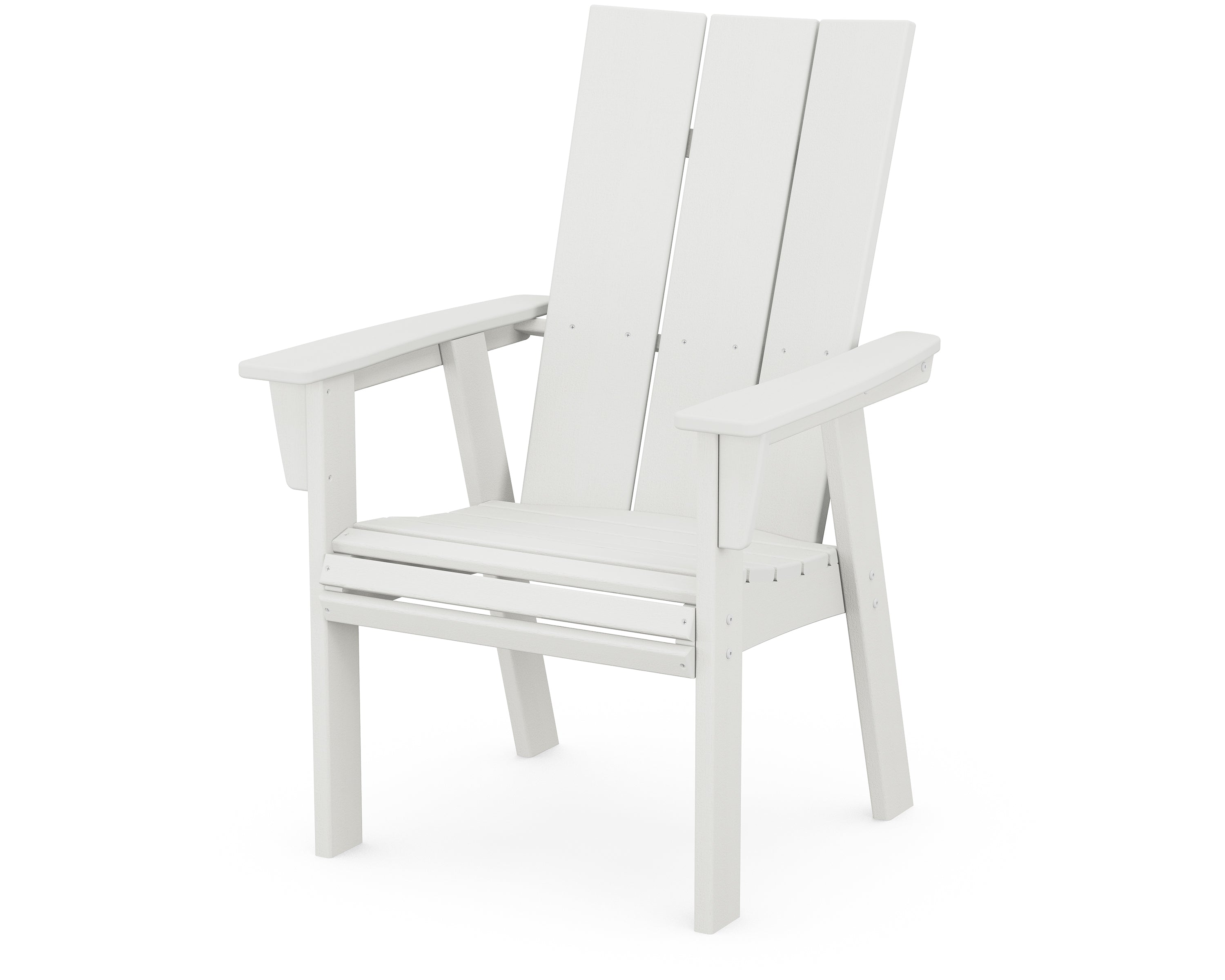 POLYWOOD Modern Curveback Adirondack Dining Chair - Outdoor Patio Furniture, All-Weather Resin, Comfortable Seating for Garden, Poolside & Backyard Relaxation