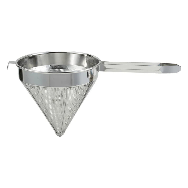 Winco 12 Coarse China Cap Strainer CCS 12C - Professional Kitchen Sieve for Straining Pasta, Rice & Vegetables - Perfect for Restaurants, Catering & Home Cooking