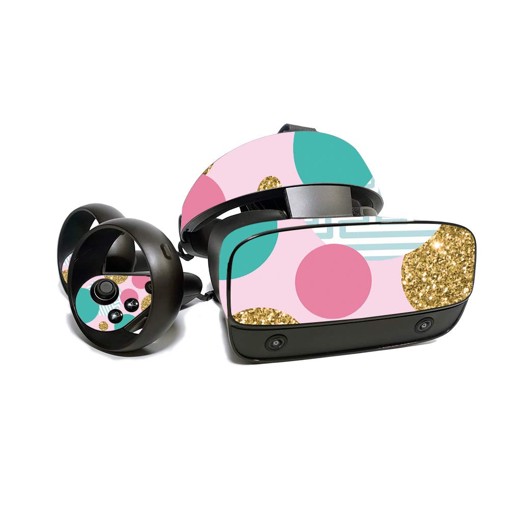 MightySkins Protective Vinyl Decal Wrap Cover for Oculus Rift S - Golden Bubbles Design | Durable, Customizable & Easy to Apply Skin | Made in USA | Perfect for Gaming, VR Protection & Personalization