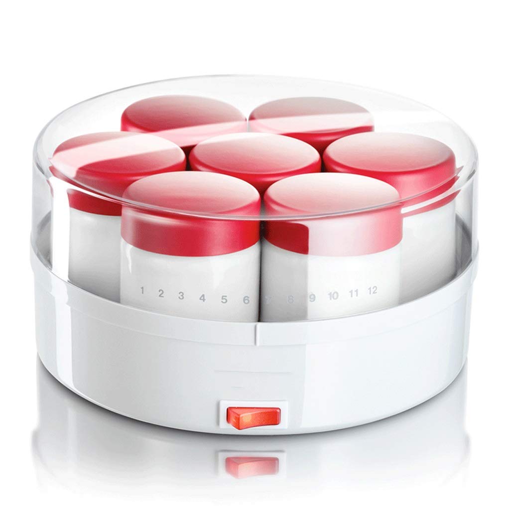 JYDQM Yogurt Maker with Glass Jars - Dishwasher Safe, Easy Cleaning, Automatic Shutoff, Stainless Steel - Perfect for Homemade Yogurt, Probiotic Drinks & Healthy Snacks