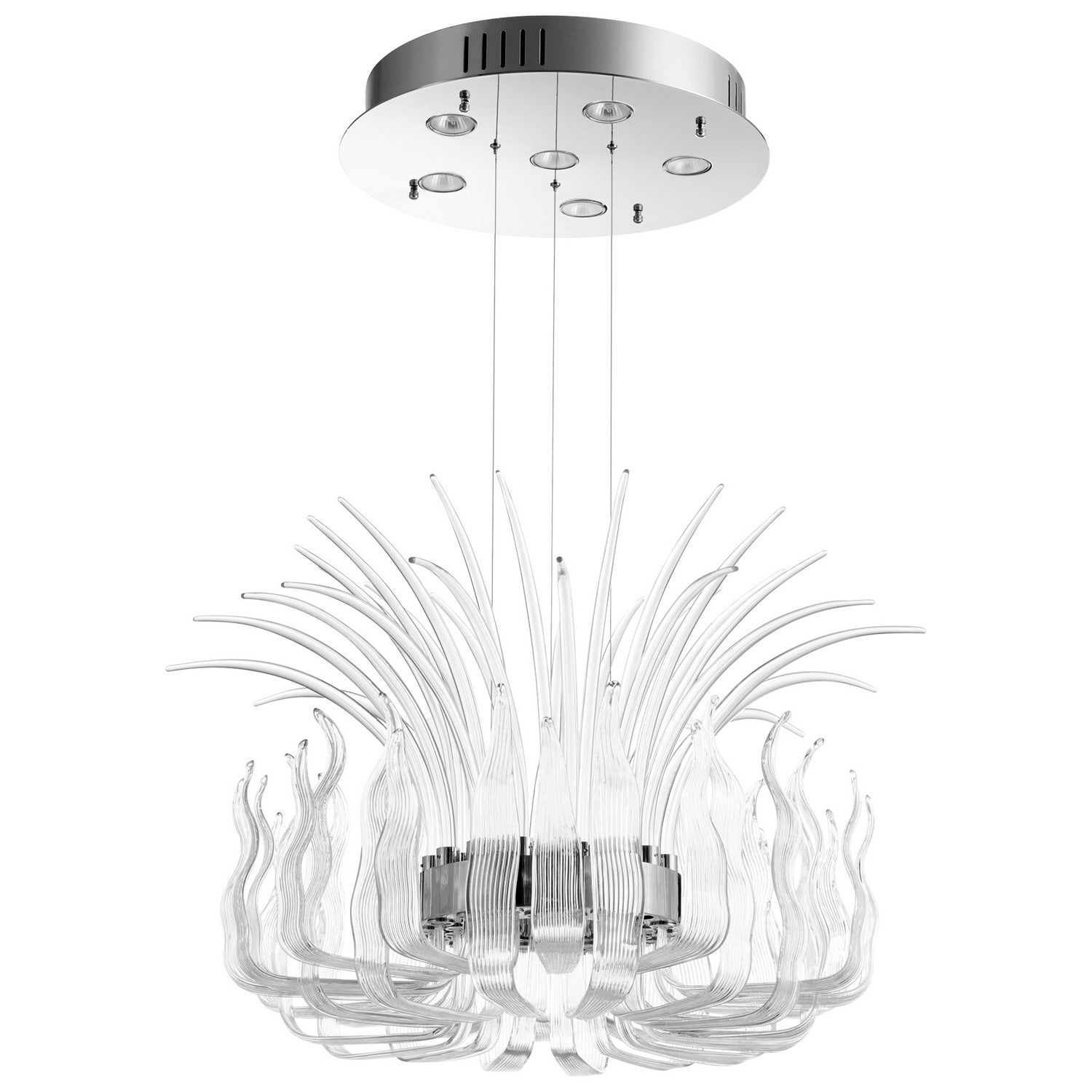 Cyan Design 09233 Catalina Pendant Light Fixture - Polished Nickel Finish - Medium Size - Perfect for Dining Room, Kitchen Island or Entryway Lighting