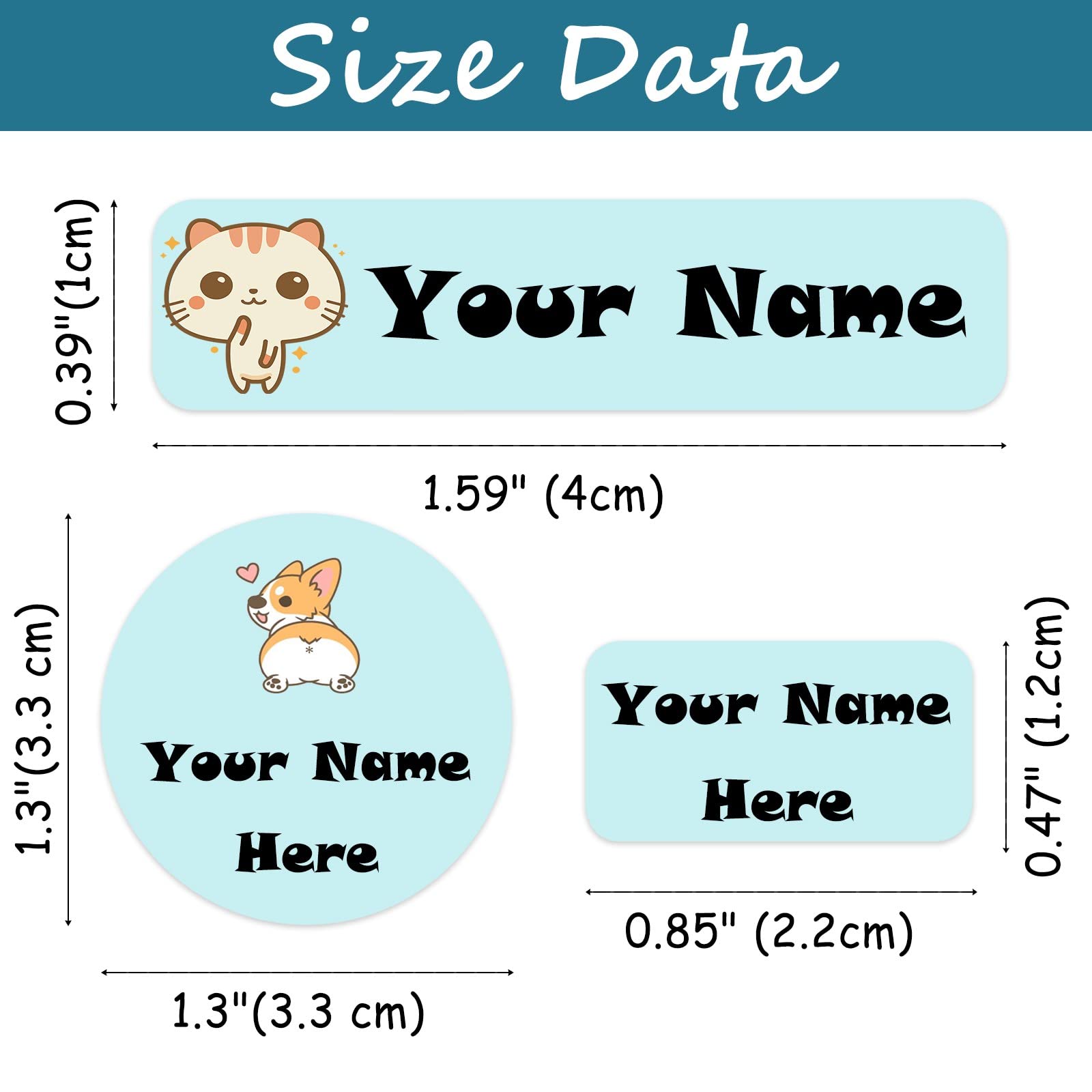 105PCS Personalized Kids Name Labels - Custom Waterproof Name Stickers for School Supplies, Books, Pencils, Stationery & Water Bottles | Perfect for Daycare, Camp & Back to School Organization