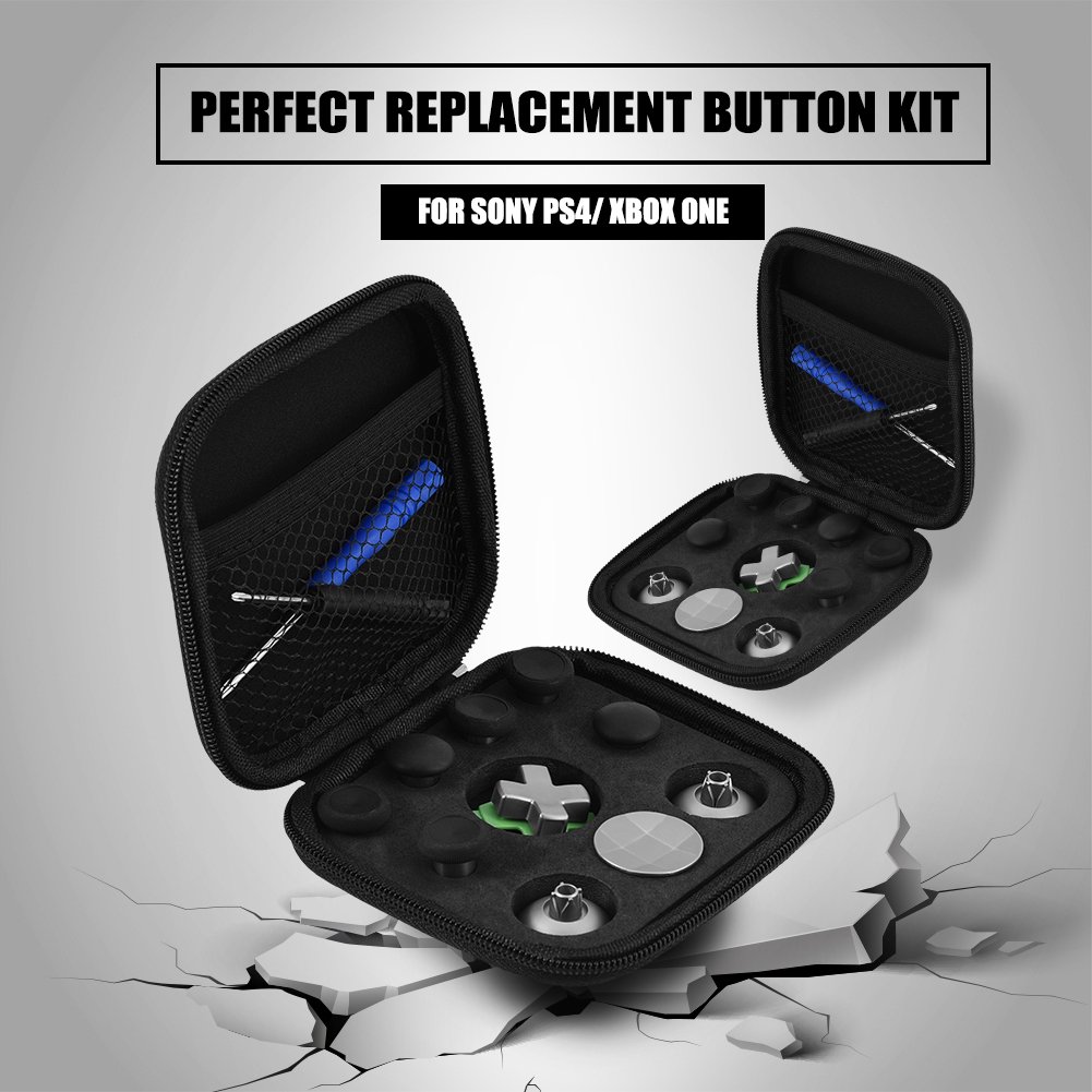 12-in-1 Replacement Parts Kit for One Controller - Thumbsticks, Buttons & Accessories Set | Perfect for Gaming, Repairs & Controller Maintenance