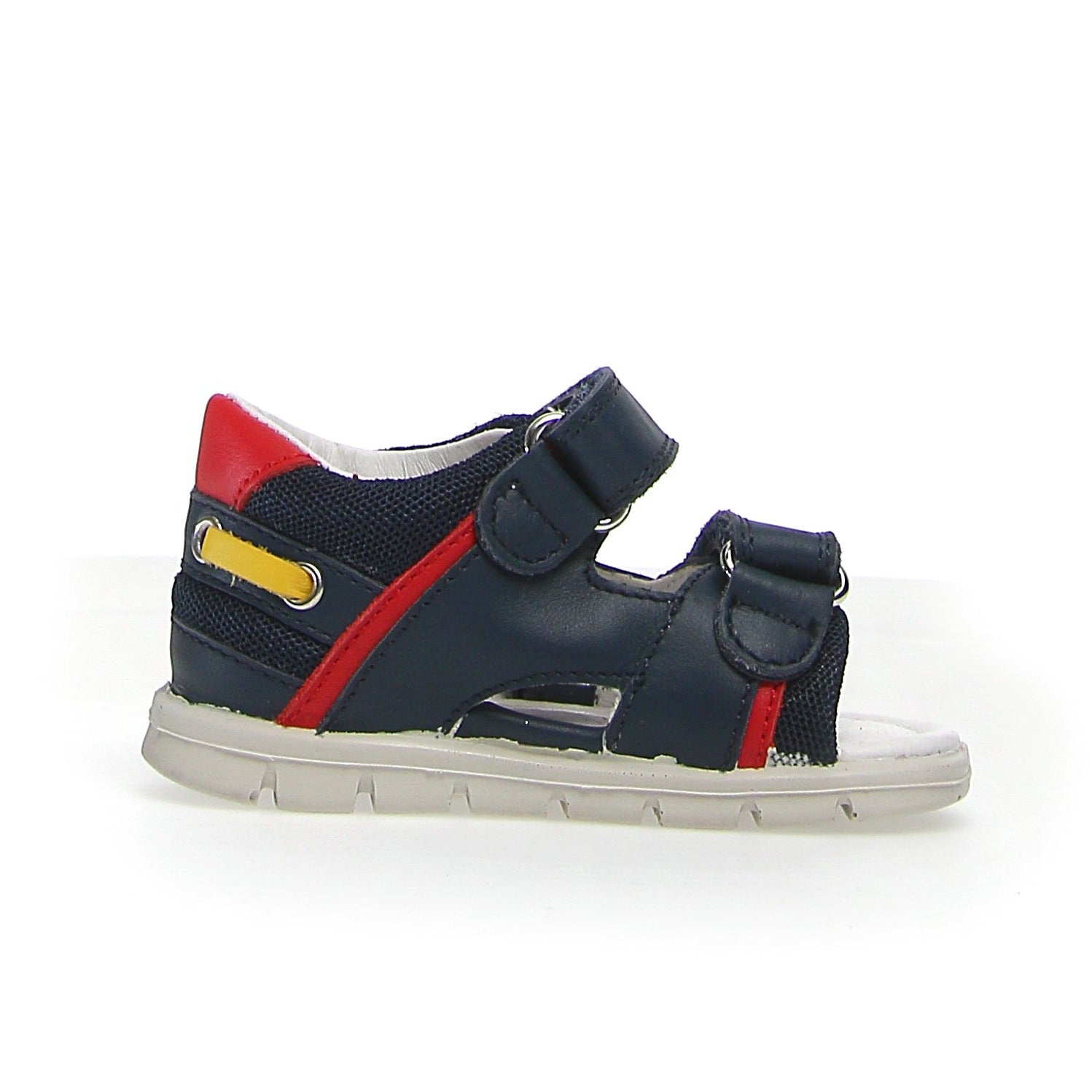 Falcotto Kids Mojave Sandals for Boys and Girls - Navy/Red | Comfortable & Durable Summer Beach Shoes for Outdoor Play and Casual Wear