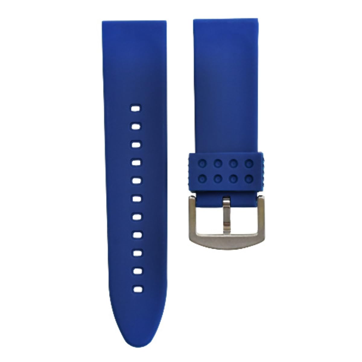 26mm PAM Rubber Watch Band - Diver Strap Compatible with Swiss Legend Militare - Blue Silicone Replacement Strap for Diving, Swimming & Outdoor Activities