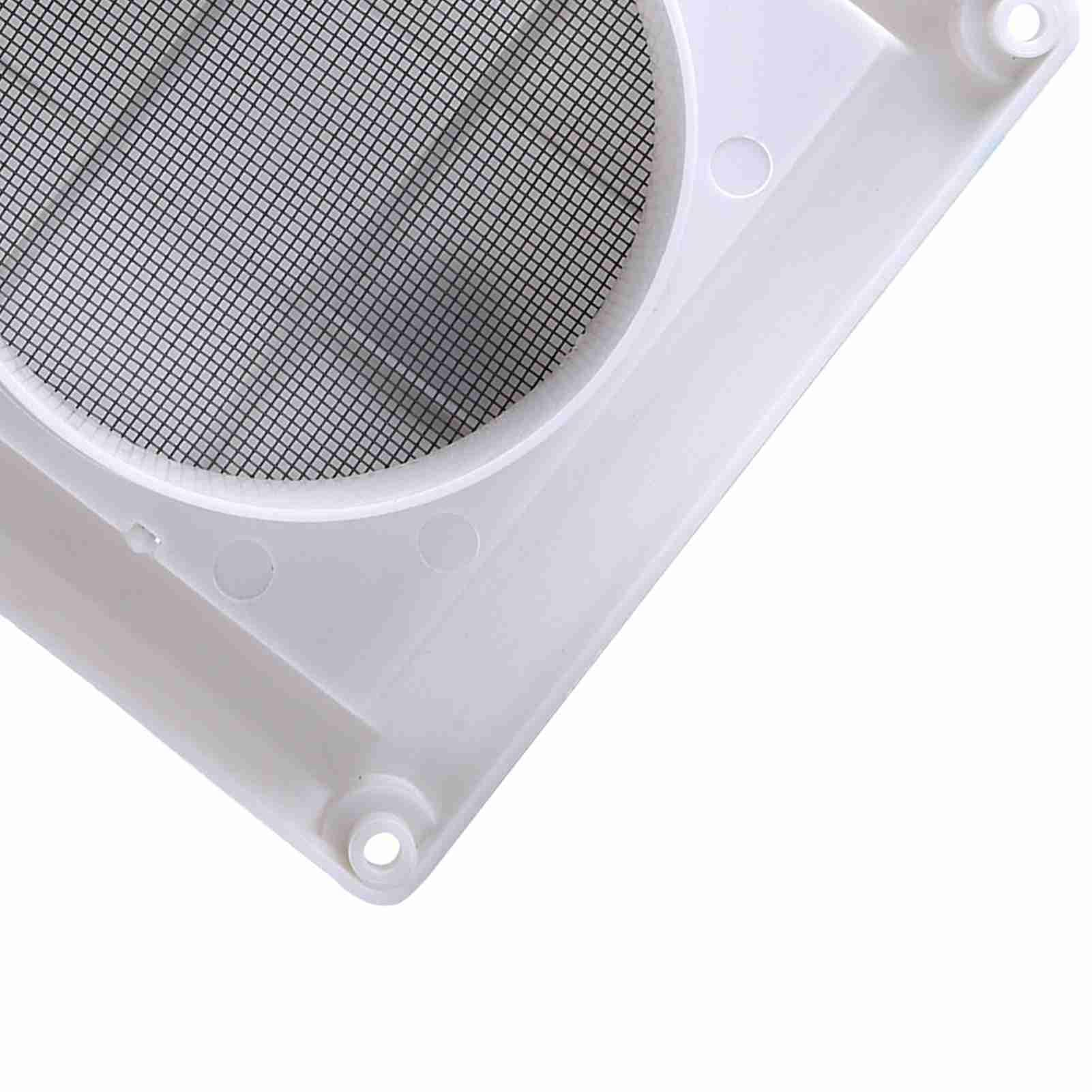 15x15cm White Plastic Air Vent Grille - Ceiling & Wall Mount Airflow Outlet with Filter for Home Ventilation (Ideal for Windows, HVAC, and Air Circulation Systems)