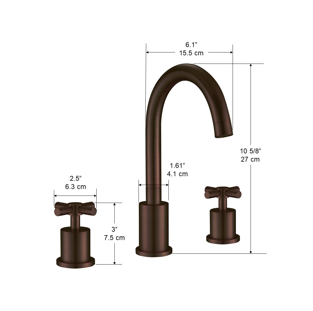 Prima 3 Oil Rubbed Bronze Bathroom Faucet - Single Handle Vessel Sink Faucet for Bathroom Vanity - Perfect for Modern and Traditional Home Decor