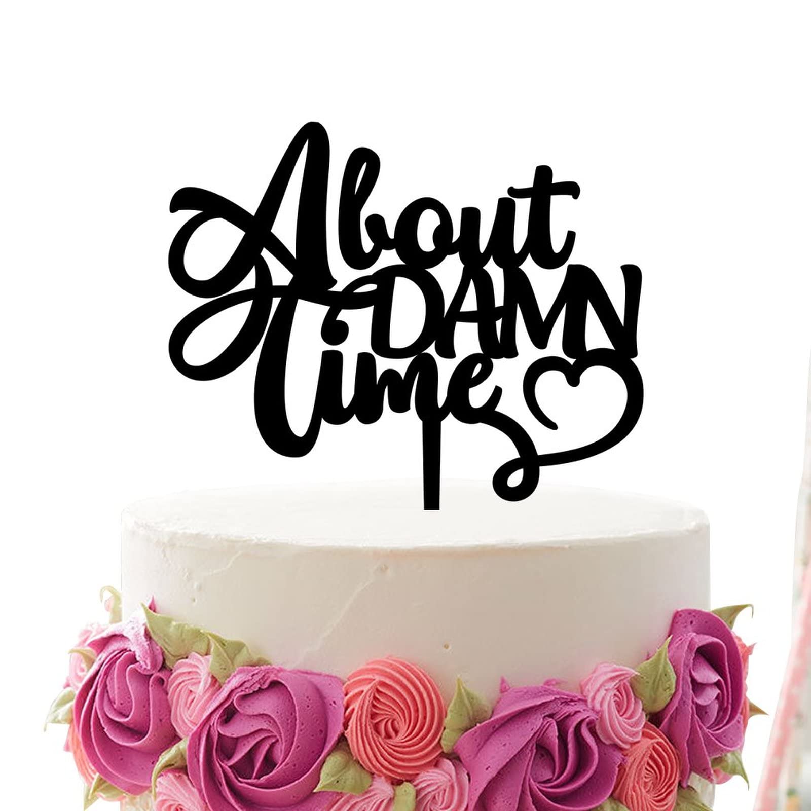 Mr & Mrs Wedding Cake Topper - Personalized Acrylic Cake Topper for Engagement, Anniversary & Bridal Shower Decor - Elegant Black Wedding Party Cake Decoration - Perfect for Wedding Cakes, Anniversary Celebrations & Bridal Showers