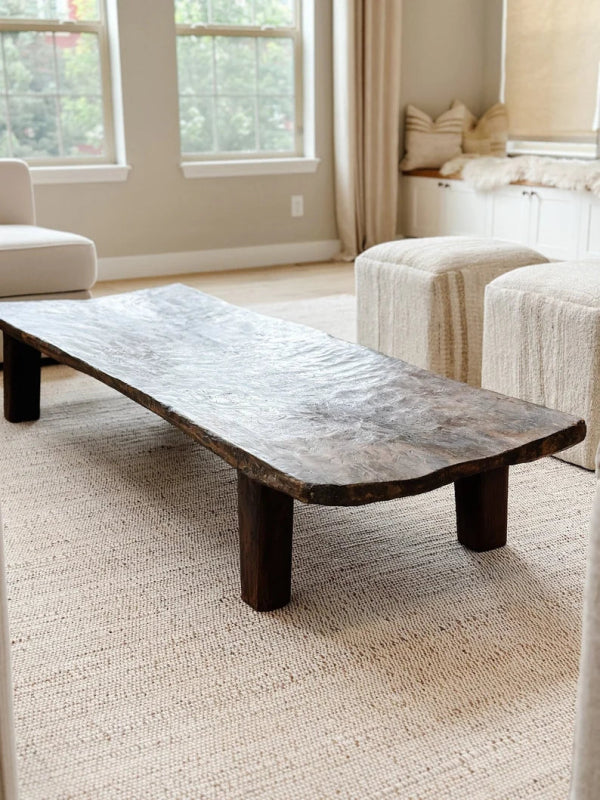 Handcrafted Live Edge Coffee Table - Natural Wood Slab Design for Modern & Rustic Living Rooms - Perfect for Home Decor, Farmhouse Style, and Cozy Gatherings