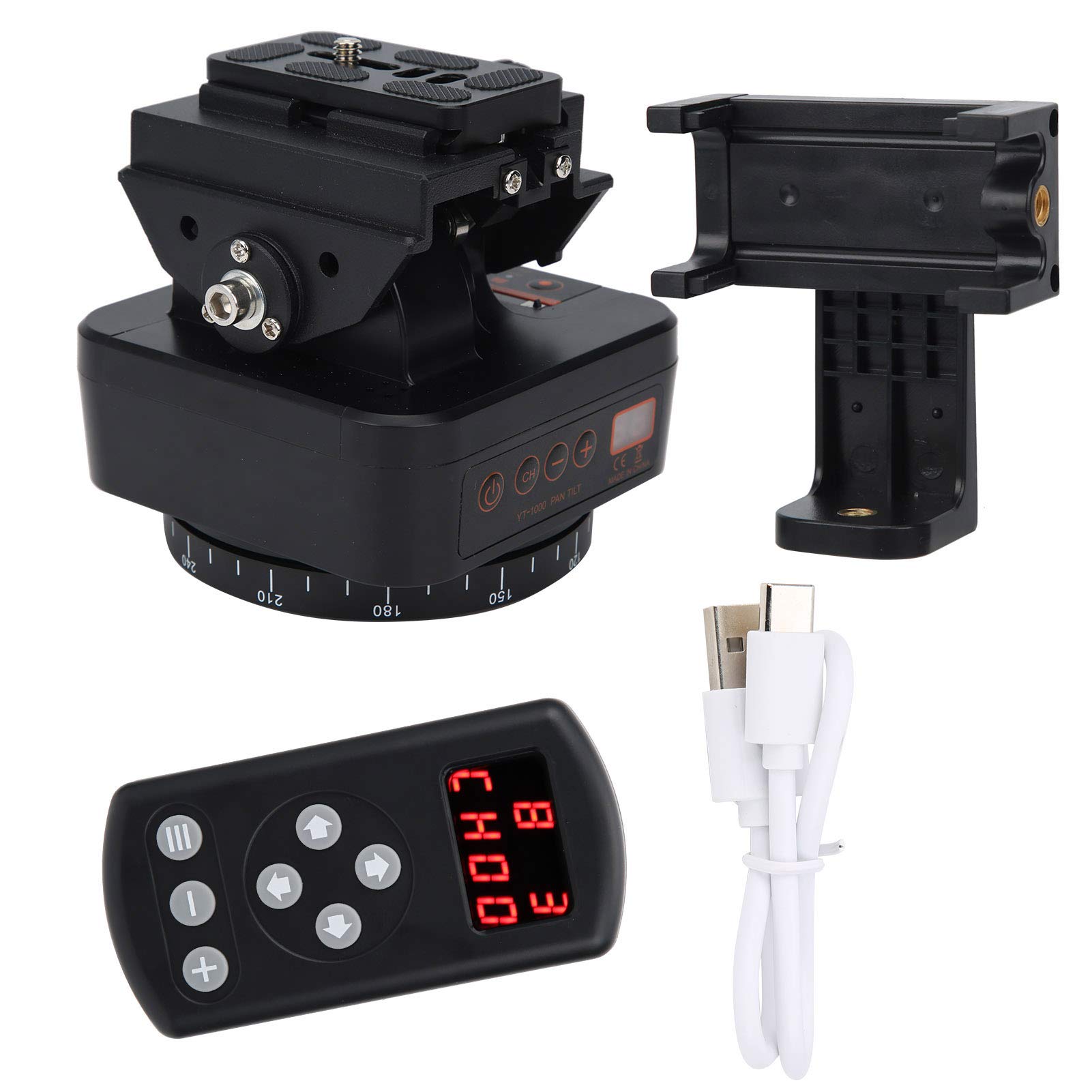 Gaeirt Motorized Tripod Head - 360° Rotating Electric Ball Head for Panoramic Photography | Remote Control Time Lapse Tripod Mount for DSLR, Smartphone & Action Cameras | Perfect for Vlogging, Astrophotography & Travel Videography