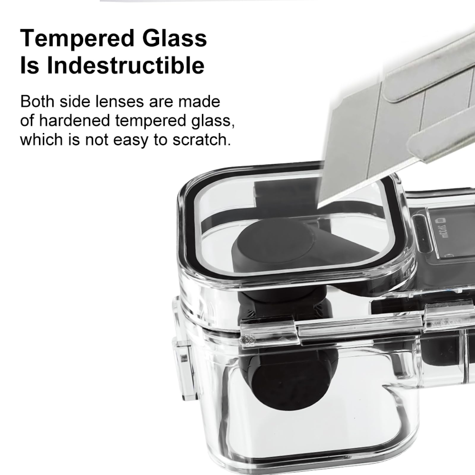 Andoer Waterproof Camera Case - IP68 Underwater Protective Housing for GoPro Hero 12/11/10/9, DJI Action, Sports Cameras - Ideal for Snorkeling, Diving, Surfing & Water Sports Accessories