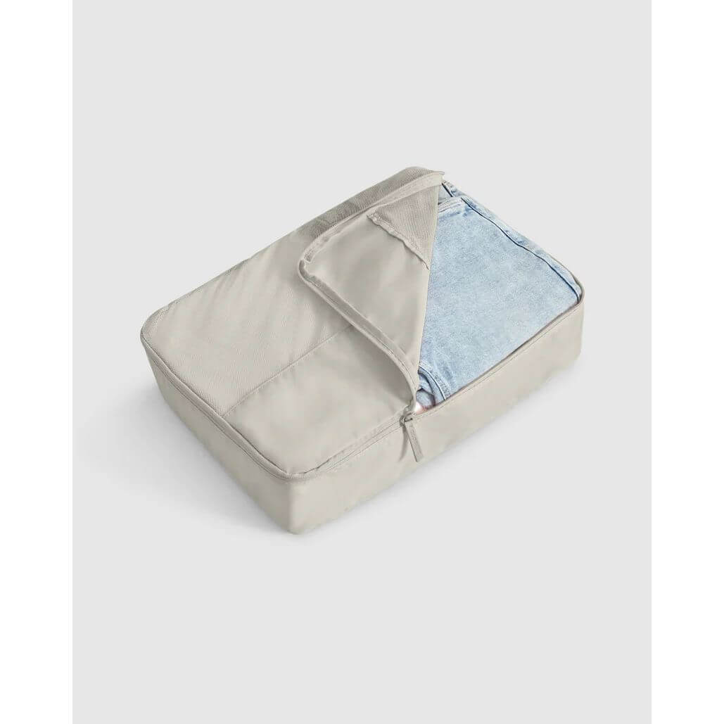 Voyage Packing Cubes Set of 4 - Premium Taupe Travel Organizers for Suitcases & Backpacks | Perfect for Business Trips, Vacations & Weekend Getaways