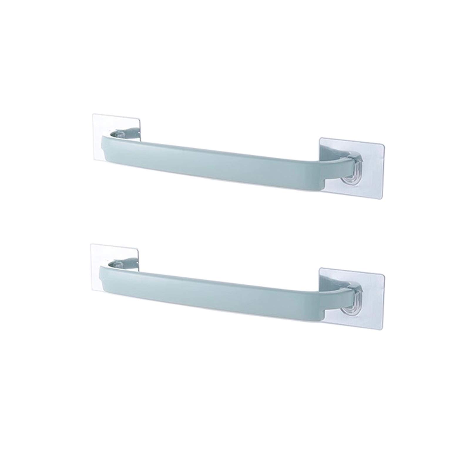 Wall Mounted Shoe Rack & Towel Holder - Space Saving Storage Shelf for Bathroom, Kitchen, Toilet - 45x7cm Perforated Organizer (2 Pack, Blue) - Perfect for Small Spaces, Entryways & Closet Organization