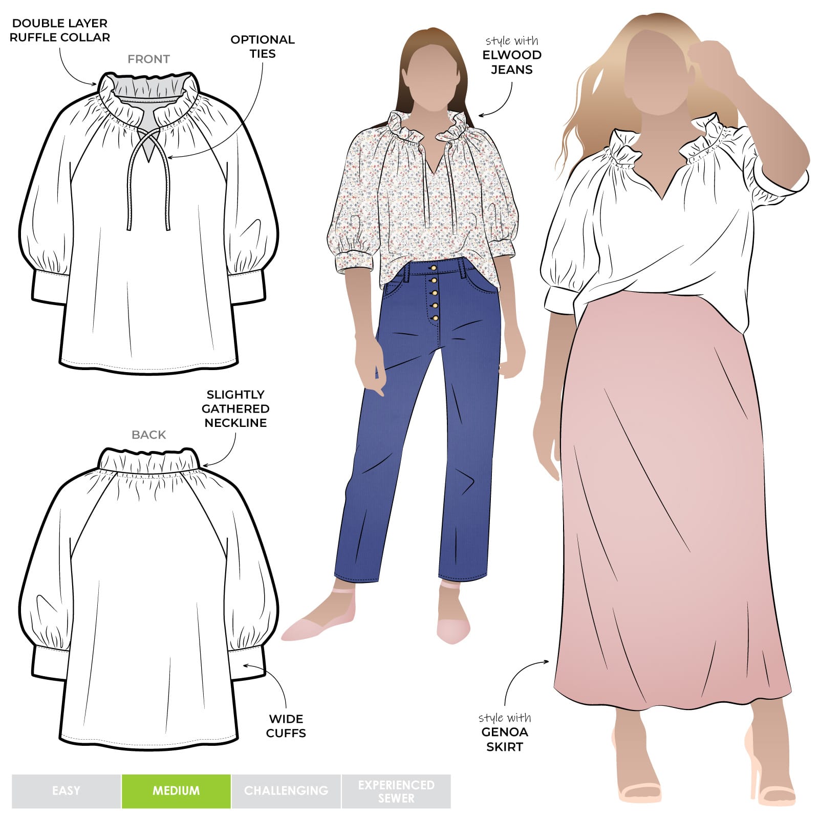 Style Arc Reynolds Woven Top Women's Size 18 30 - Comfortable Casual Blouse for Work & Everyday Wear