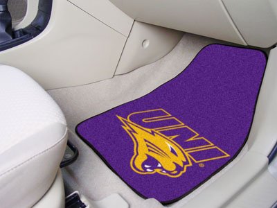 Northern Iowa Panthers 2-Piece Printed Car Floor Mats Set - Custom Fit for Cars, Trucks & SUVs - Perfect for Game Days, Tailgating & Panthers Fan Gifts