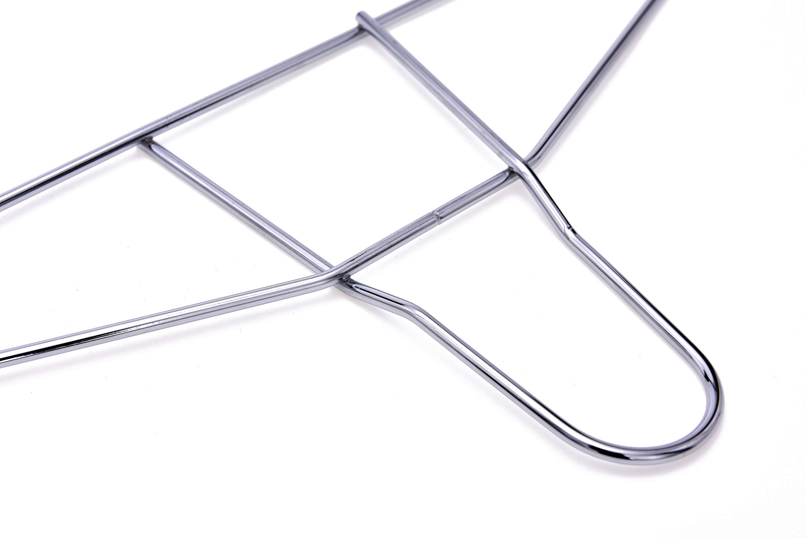 Premium Heavy Duty Metal Hangers - 30 Pack Commercial Grade Anti-Theft Wire Hangers for Suits, Coats & Jackets - 200LB Capacity Chrome Hangers for Gyms, Retail Stores & Hotels - Ideal for Wardrobe Organization, Retail Displays & Commercial Laundry Use