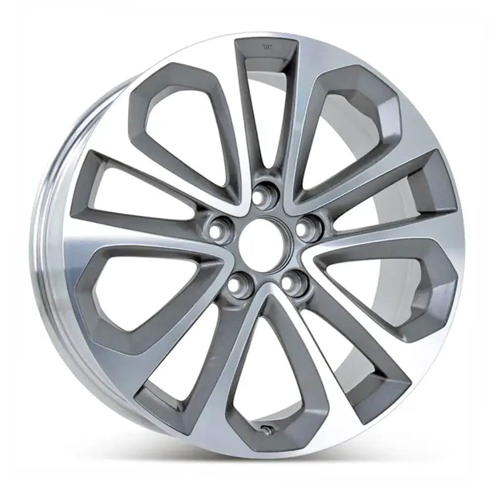 18 Inch Honda Accord Wheel Replacement - Machined Charcoal Replica Rim 64048-42700T2AA83 | Perfect for Car Upgrades & Customization