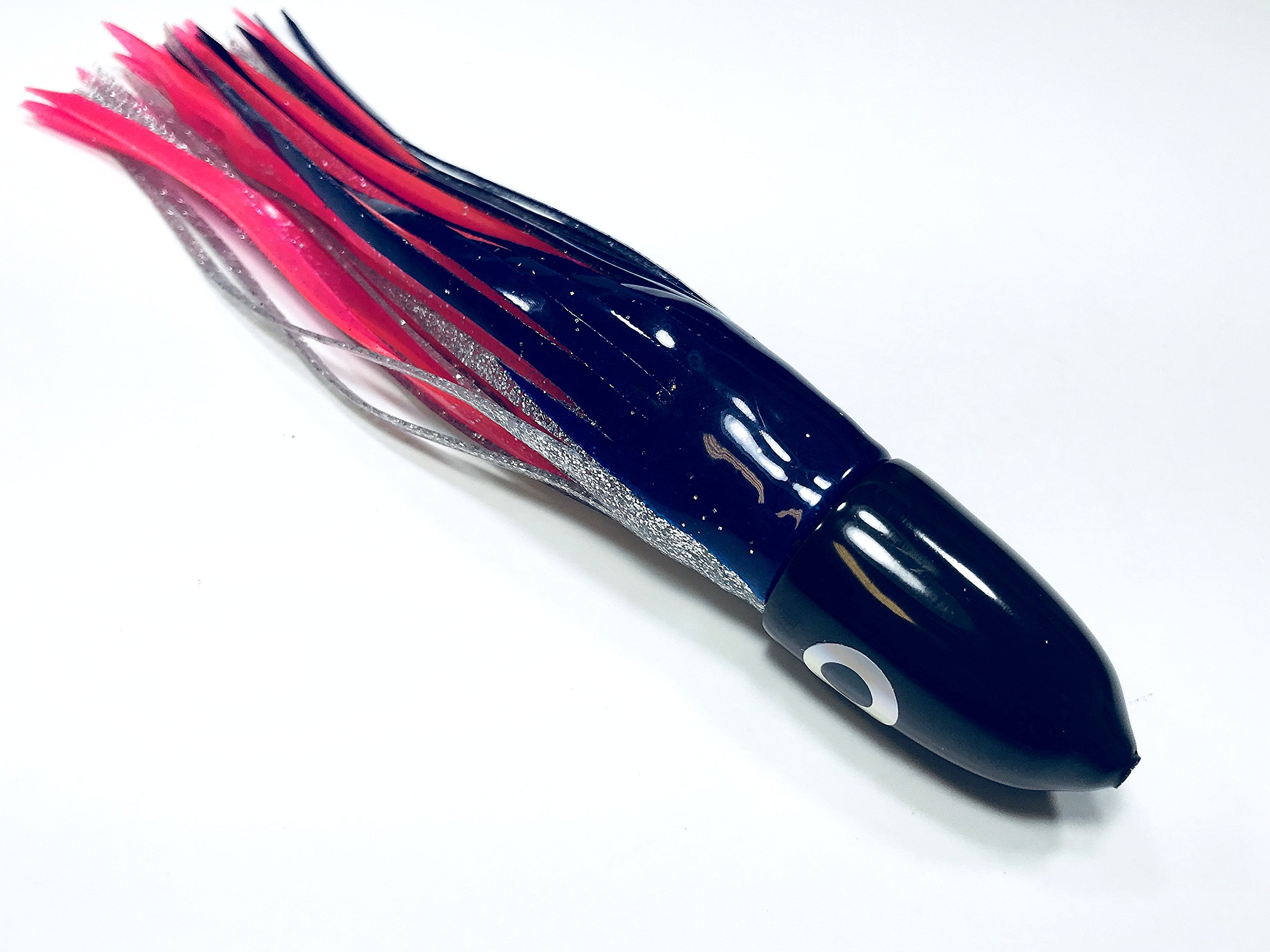 Premium Black Hawaiian Bullet Saltwater Fishing Lure - Ideal for Marlin, Tuna, Mahi & Wahoo - Perfect for Deep Sea & Offshore Fishing Adventures