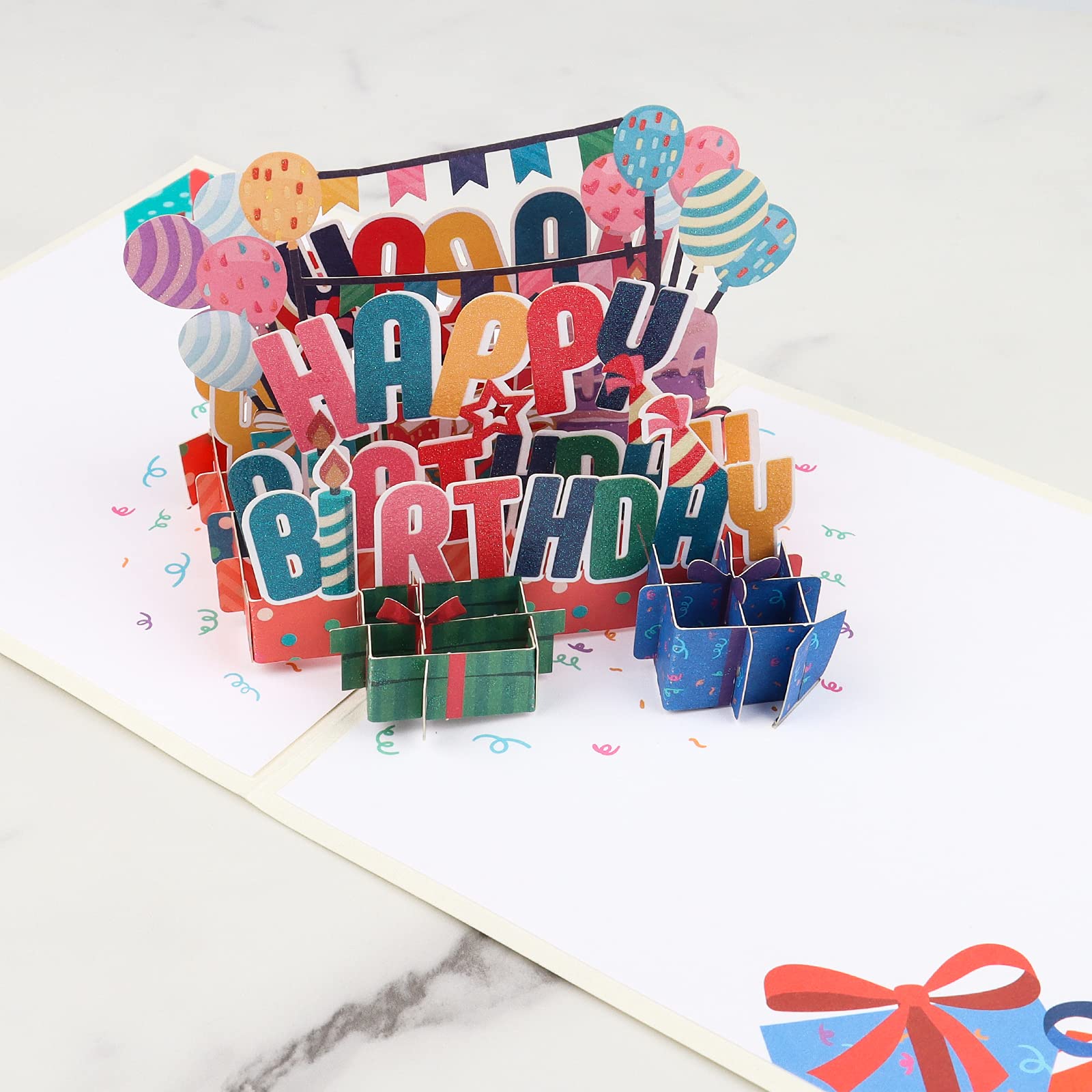 Giiffu 3D Pop Up Birthday Card - Funny Handmade Greeting Card with Envelope for Kids, Friends, Men & Women | Perfect for Birthday Surprises, Party Favors & Special Occasions