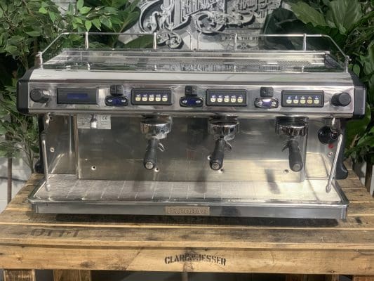 Expobar Ruggero 3 Group Commercial Espresso Machine - Black - Perfect for Coffee Shops, Restaurants & Offices