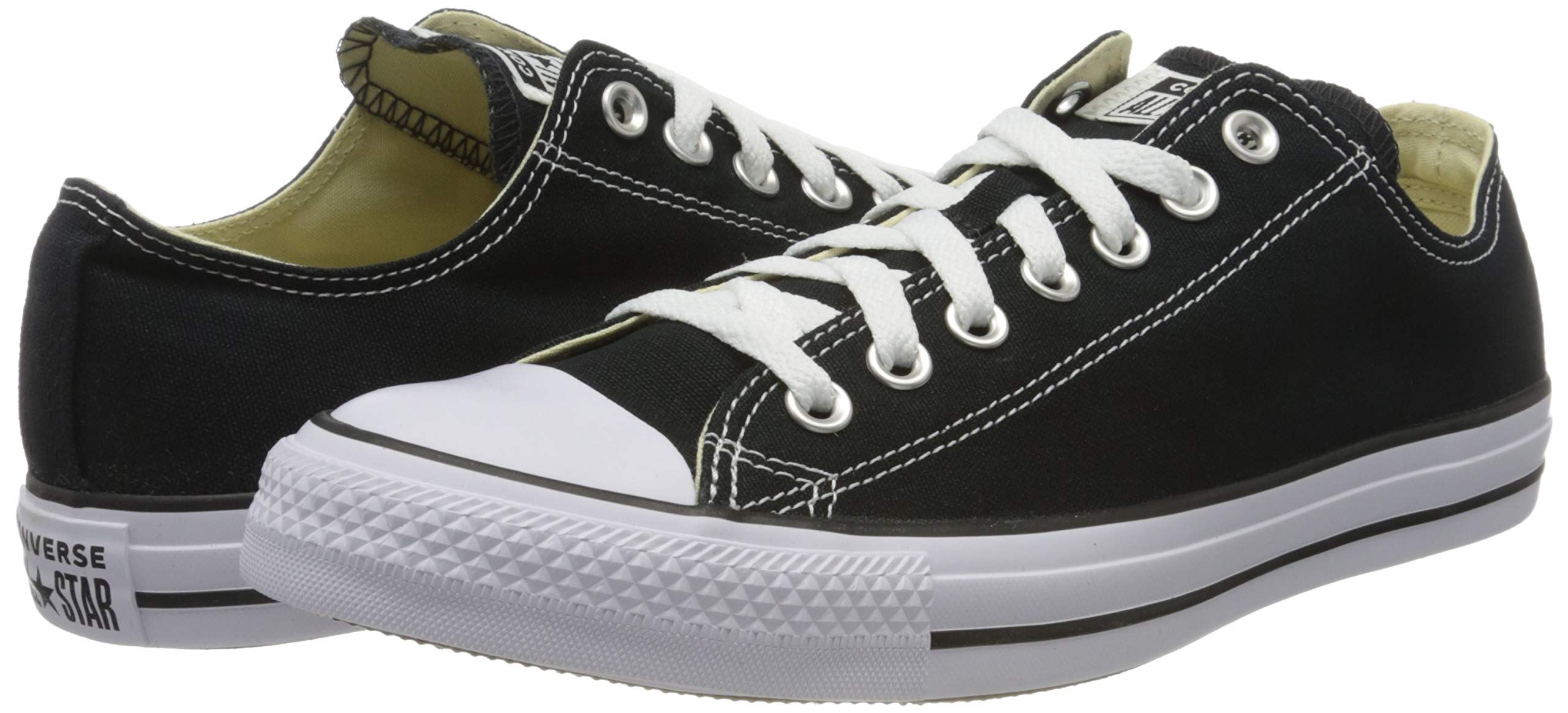 Converse Women's Chuck Taylor All Star Low Top Sneakers - Black & White (US Size 4-4.5) | Classic Casual Shoes for Everyday Wear, Street Style & Fashion Outfits