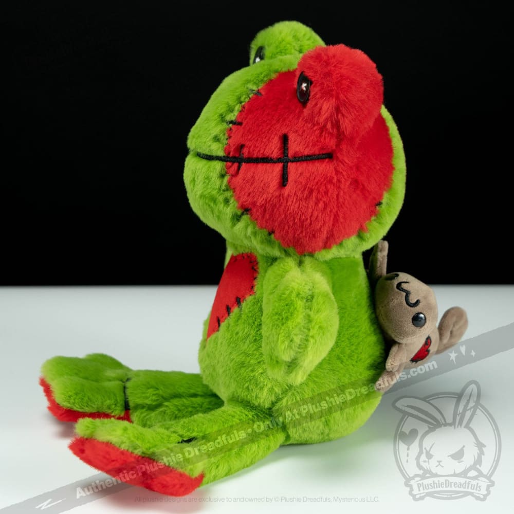 Plushie Dreadfuls Love Frog Stuffed Animal - Soft Cuddly Plush Toy for Kids, Valentine's Gift & Anxiety Relief Companion | Perfect for Bedtime, Gifts & Emotional Support