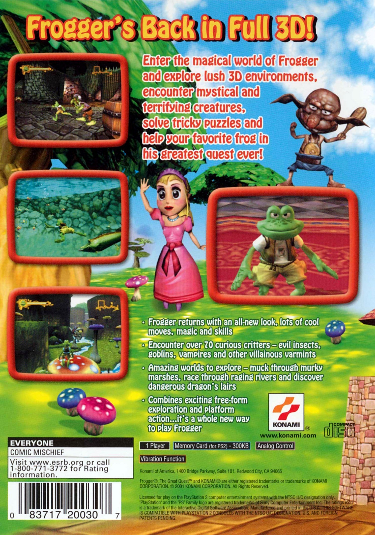 Frogger: The Great Quest - Classic Arcade Adventure Game for PC & Consoles - Perfect for Retro Gaming Enthusiasts & Family Fun