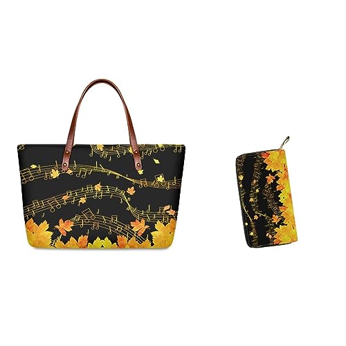 Thanksgiving Maple Leaf Music Notes