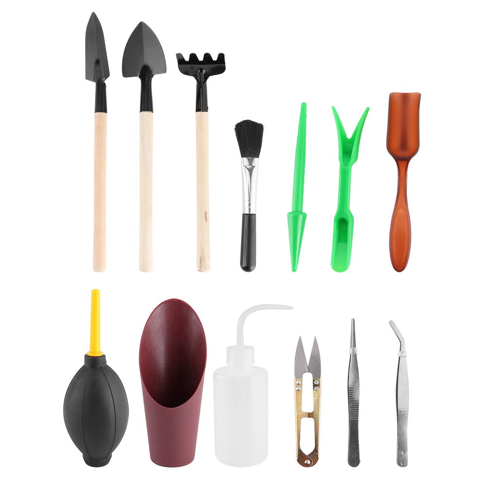 HERCHR 13-Piece Succulent Tools Kit - Mini Garden Hand Tools Set for Planting, Transplanting & Care | Perfect for Indoor Plants, Succulents & Small Gardening Projects