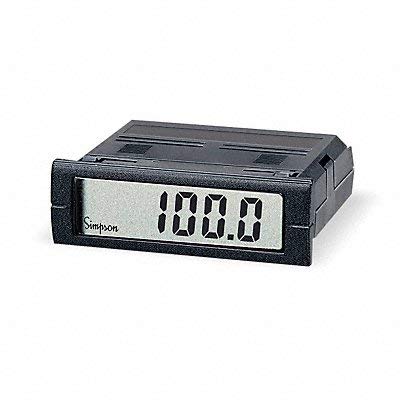 Simpson Electric Digital Panel Meter DC Voltage - Accurate Voltage Measurement for Industrial & Home Electrical Systems | Perfect for HVAC, Automotive, and Power Monitoring