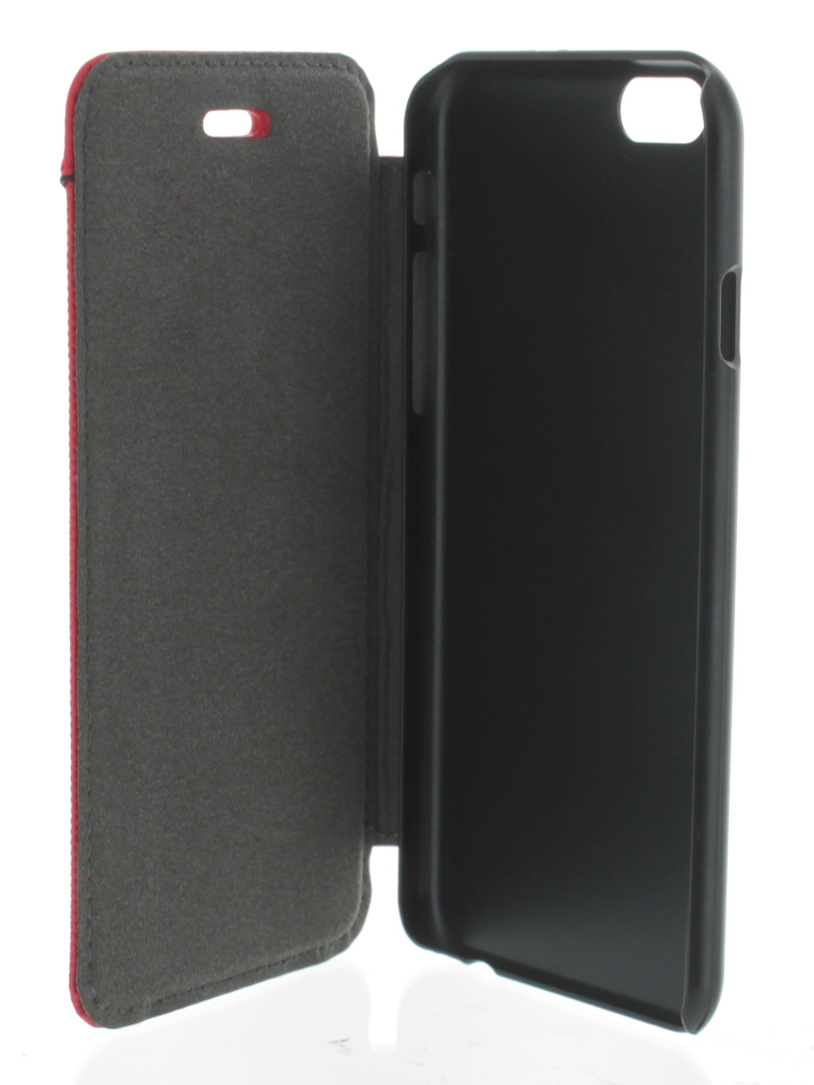 FIORANO Premium Book Style Leather Case for iPhone 6 (4.7 Inch) - Red | Slim Protective Cover with Card Slots | Perfect for Work, Travel & Everyday Use