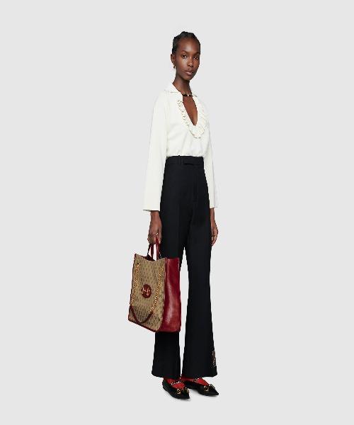 Gucci 1955 Horsebit Large Tote Bag in Red - Luxury Leather Handbag for Women, Perfect for Work, Travel & Everyday Use