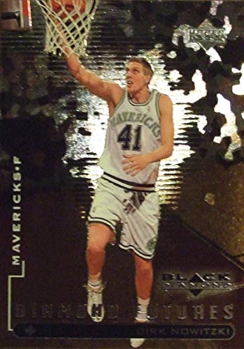 1998-99 Upper Deck Black Diamond Dirk Nowitzki Diamond Futures Rookie Card #92 - Dallas Mavericks NBA Basketball Collectible - Perfect for Sports Memorabilia Collections and Investment