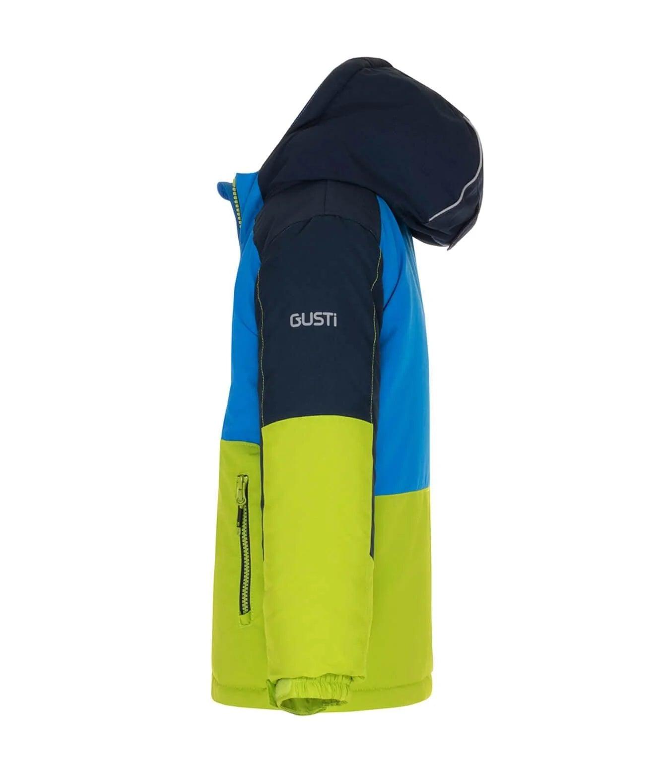Gusti Isaac Snow Suit for Kids - Waterproof Winter Jacket & Pants Set, Insulated Blue Snowsuit for Boys & Girls - Perfect for Skiing, Sledding & Outdoor Winter Activities