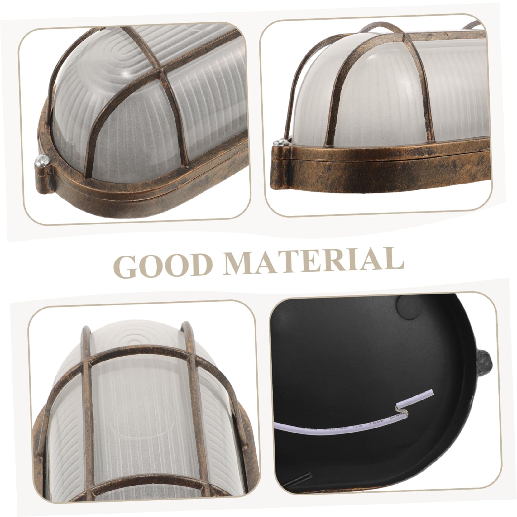 Milisten Anti-Explosion Sauna Wall Light - Durable Steam Room Lamp Fixture with Shatterproof Design (Lamp Shade Only) - Perfect for Home Saunas, Spas & Wellness Centers