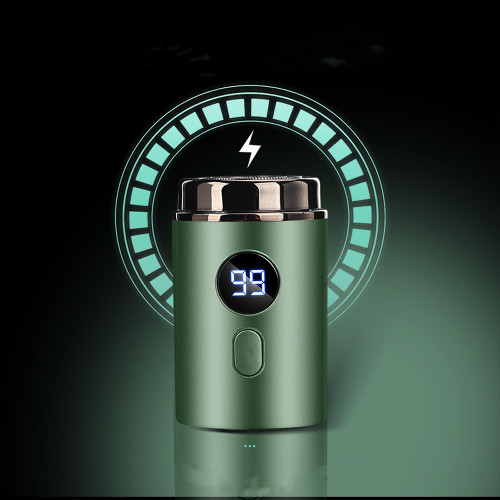 Timeatea Mini USB Rechargeable Electric Shaver - Waterproof Portable Shaver for Men & Women, Dark Gray - Perfect for Travel, Gym & Quick Grooming at Home or Office