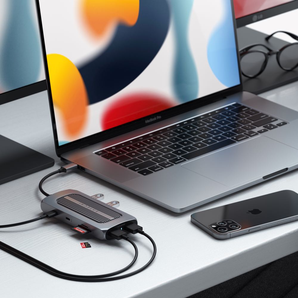 Satechi USB C Multiport MX Adapter - 6-in-1 Space Grey Hub with 4K HDMI, USB 3.0, Ethernet & PD Charging for MacBook Pro/Air, iPad Pro, Dell XPS | Perfect for Home Office, Travel & Remote Work