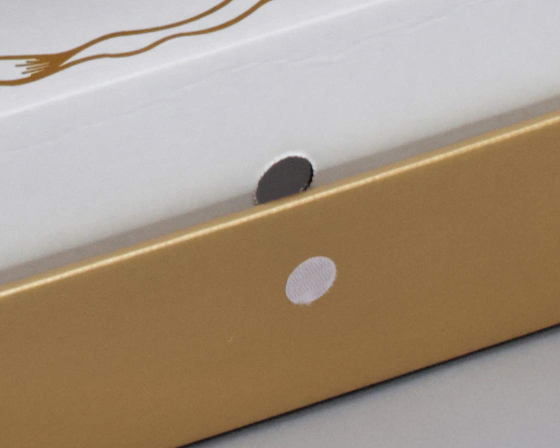 Foster-Stephens Large Gold Wedding Dress Preservation Kit | Elegant Wedding Gown Storage Box with Acid-Free Materials | Perfect for Protecting Quilts, Dresses & Family Heirlooms | Ideal for Bridal Closet Organization & Long-Term Garment Preservation | Gold, Large Size