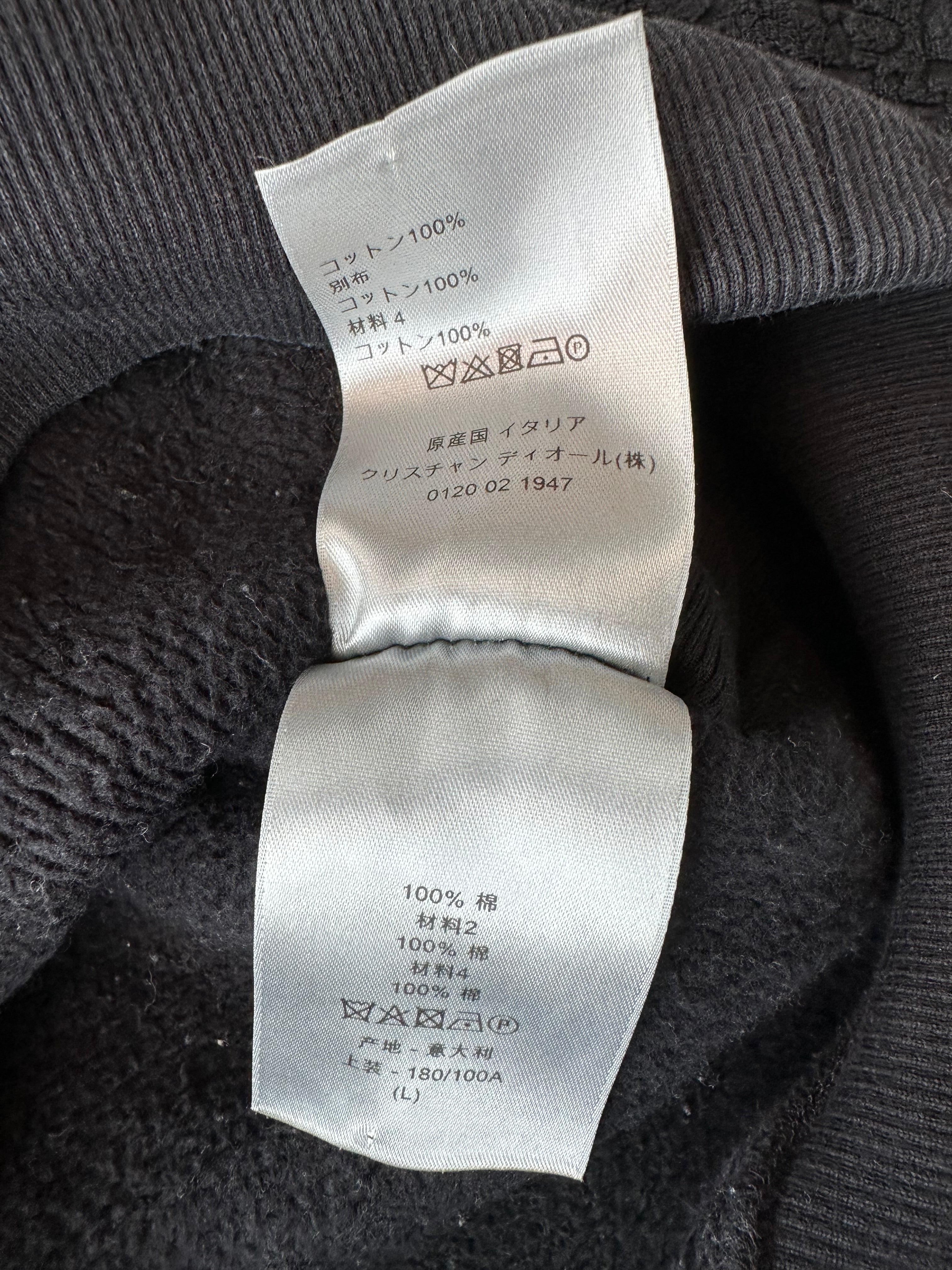Dior Navy Oblique Logo Hooded Towel Sweatshirt - Soft & Stylish Pullover for Men & Women - Perfect for Gym, Beach & Lounge Wear