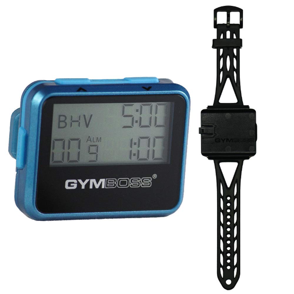 Gymboss Interval Timer & Stopwatch Bundle with Watch Strap - Perfect for Workouts, HIIT Training, and Fitness Tracking