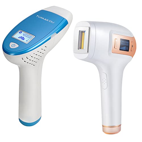 TUMAKOU T5 & T6 Permanent Hair Removal Devices - 500K & 400K Flashes, Ice Cooling & Painless IPL for Women & Men - At-Home Facial & Body Hair Removal for Smooth Skin | Perfect for Legs, Underarms, Bikini Line & More