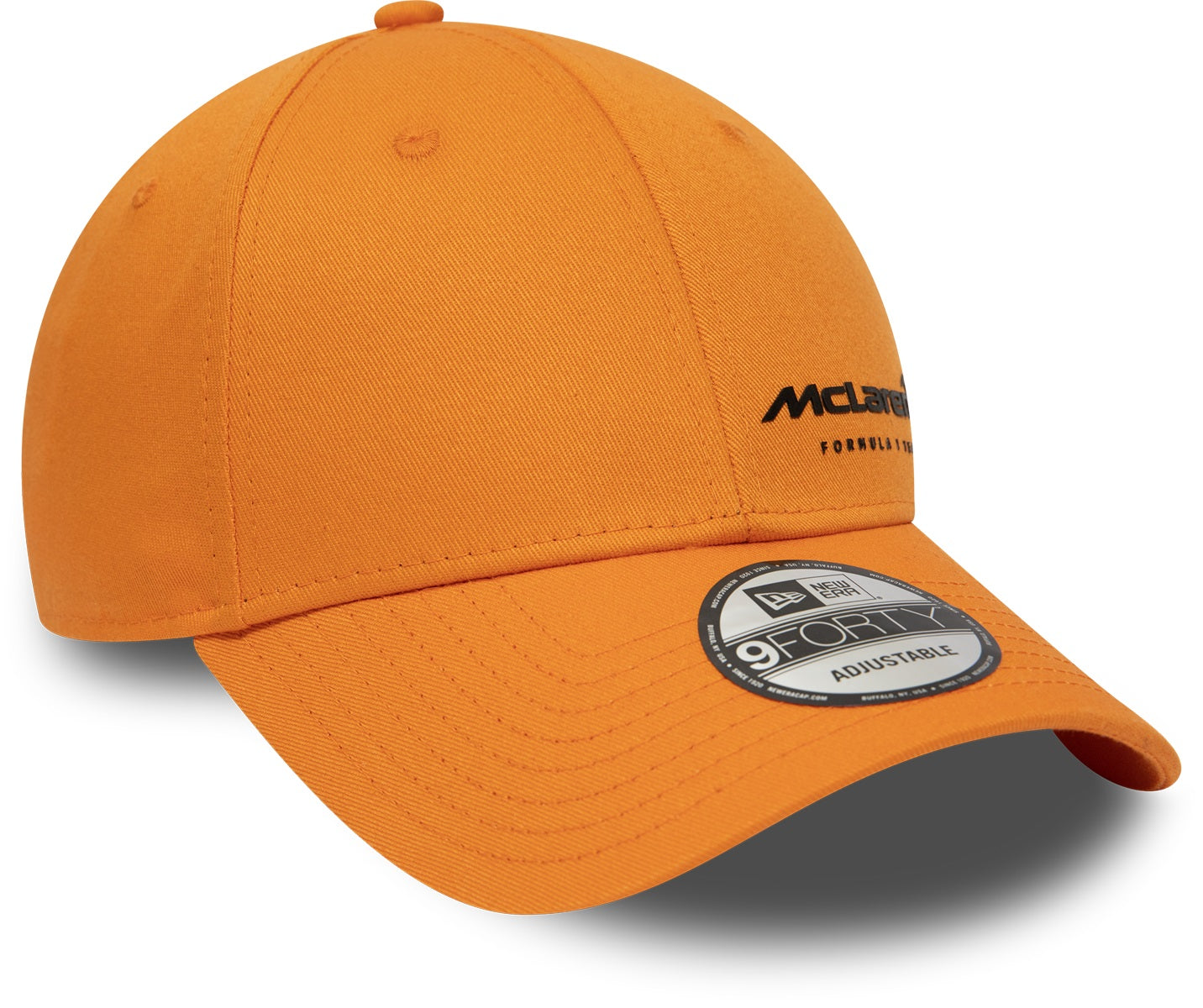 McLaren F1 New Era 9Forty Adjustable Baseball Cap - Official Team Logo, Orange Papaya Color - Perfect for Racing Fans & Streetwear Fashion