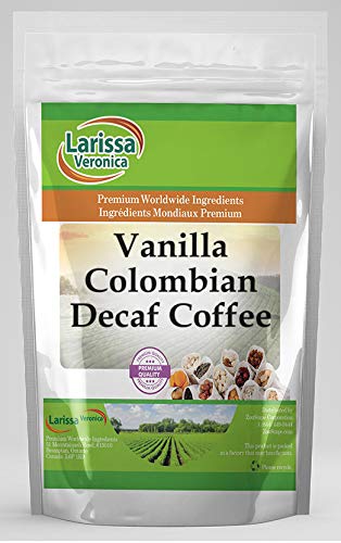 Premium Colombian Decaf Vanilla Coffee Beans - Gourmet, Naturally Flavored, Whole Bean Coffee (16 oz) - Perfect for Home Brewing, Office Use & Gift Giving