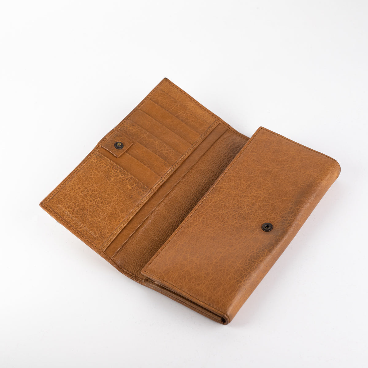 Balenciaga City Long Wallet in Dark Beige - Premium Leather Zip Around Wallet for Women - Perfect for Everyday Use, Travel & Business