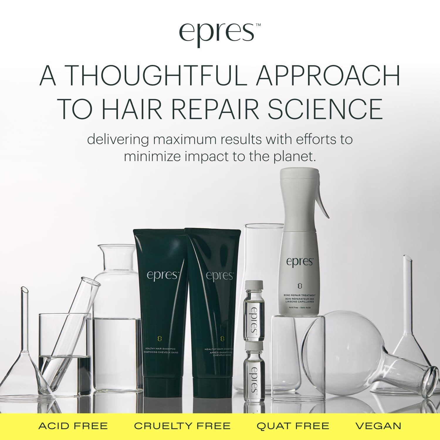 Epres Healthy Hair Shampoo & Conditioner Set - Strengthening & Shine Formula for Damaged Hair Repair | Clinically Proven Hair Care Solution | Perfect for Daily Use & Color-Treated Hair