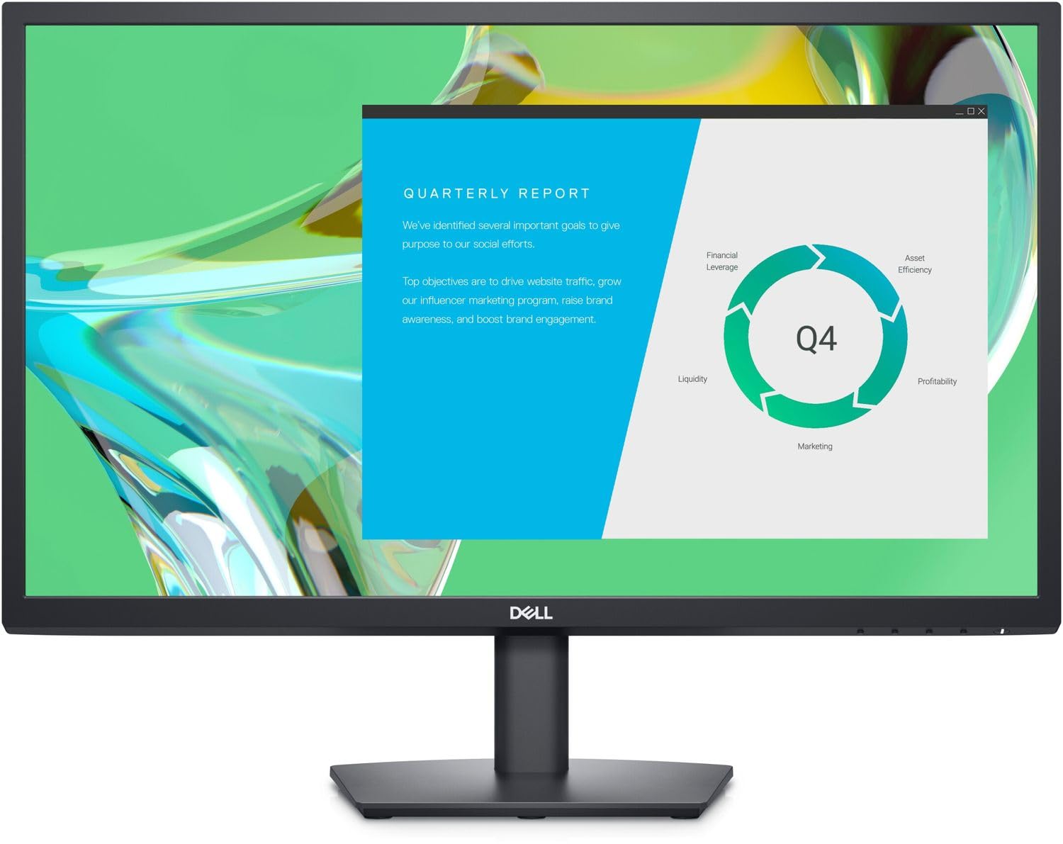 Dell E2422HN 24 Inch Full HD (1920x1080) IPS Monitor - 60Hz, 5ms Response Time, HDMI & VGA Ports, 3-Year Warranty - Perfect for Home Office, Gaming, and Business Use