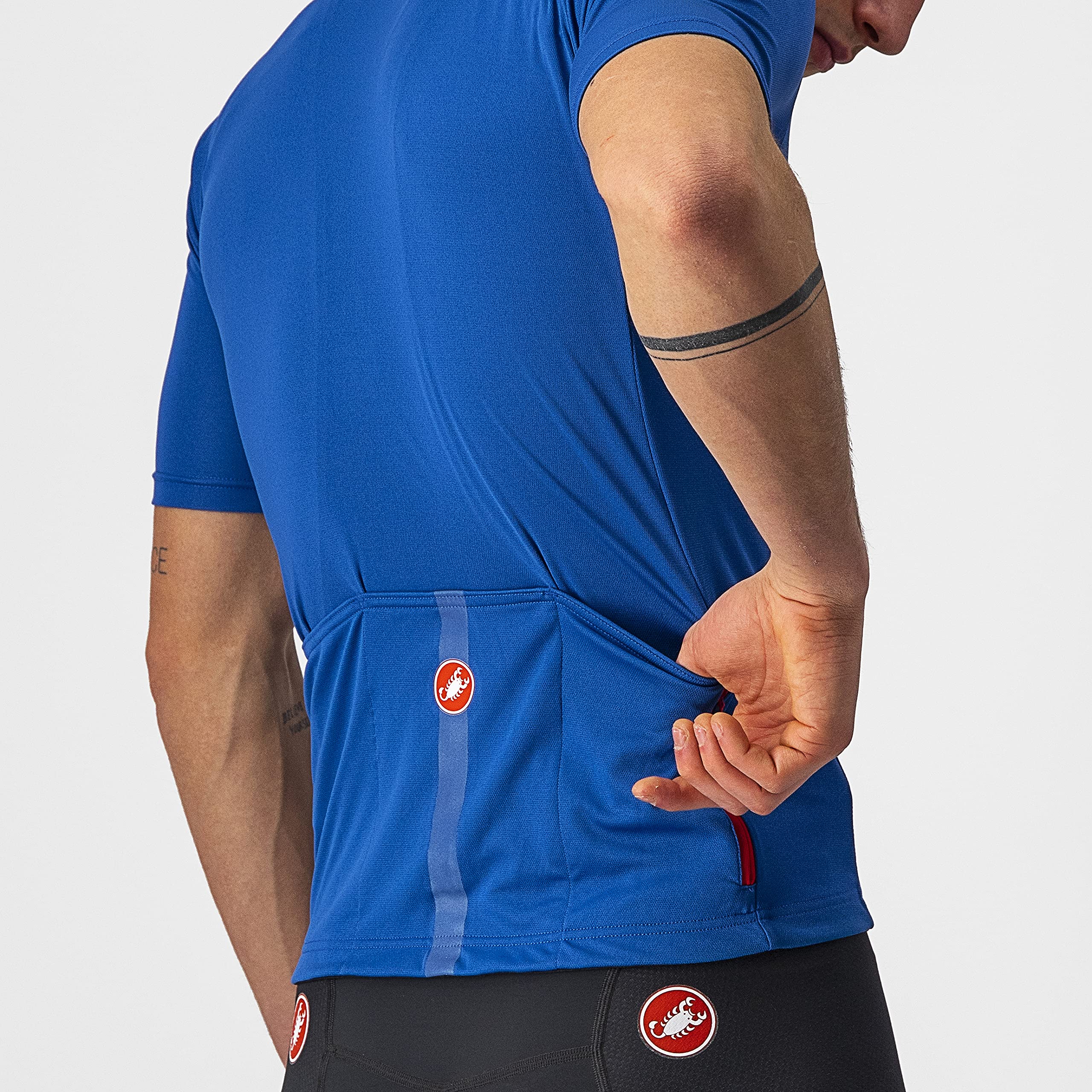 Castelli Men's Classifica Zip-Up Quarter Sleeve Cycling Jersey - Breathable Performance Shirt for Road Biking & Gravel Riding - Perfect for Long Distance Cycling & Outdoor Training
