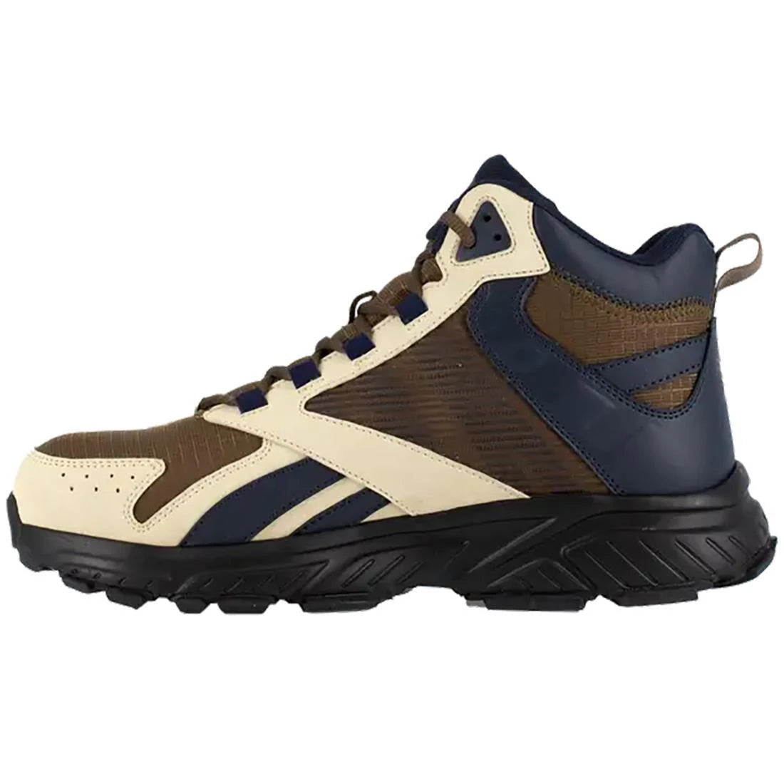 Hyperium Composite Toe Athletic Work Boots for Men - Lightweight Safety Shoes with Slip Resistant Outsole - Perfect for Construction, Warehouse & Outdoor Work (Brown)