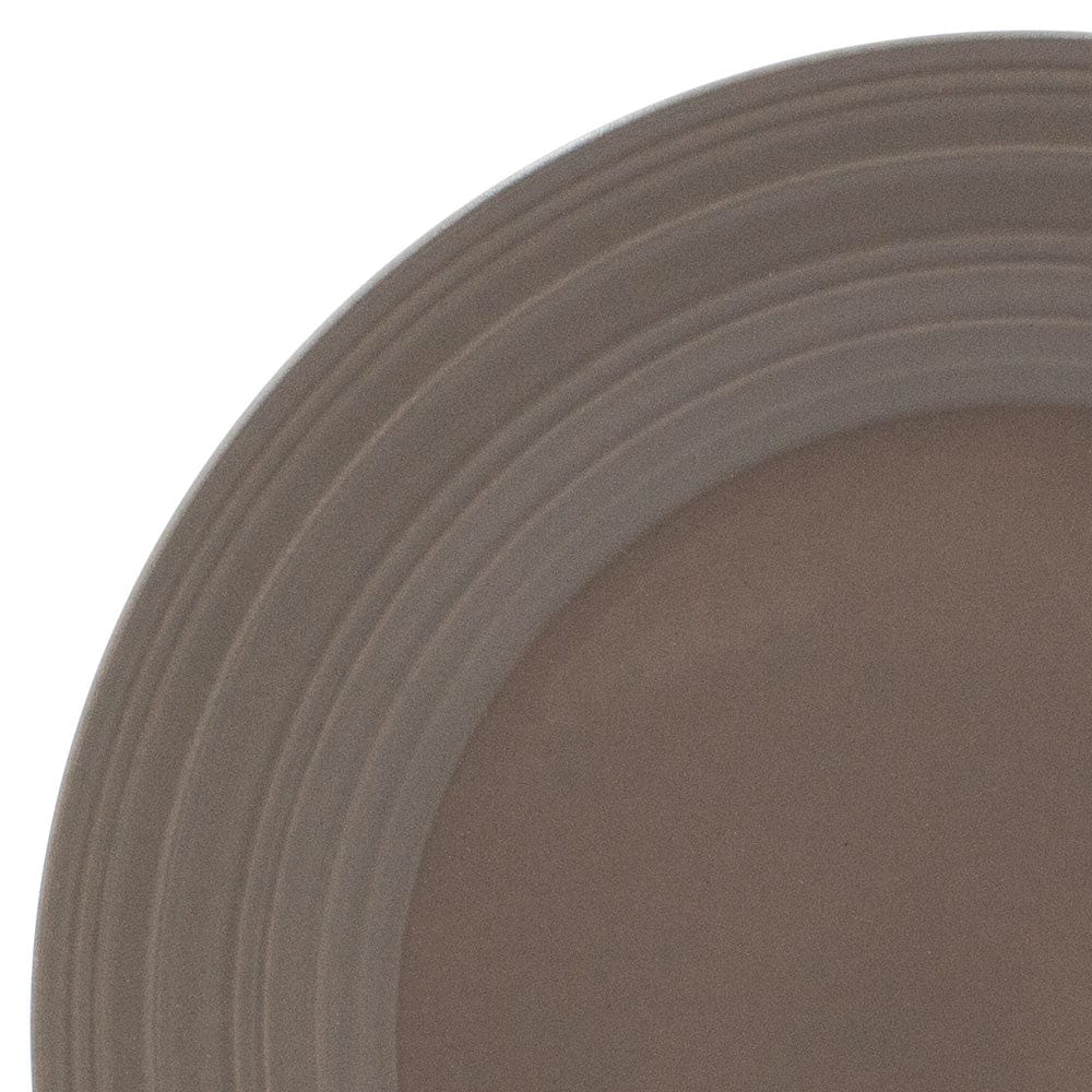 Swirl Mocha 4-Piece Dinnerware Set - Elegant Plates, Bowls, Cups & Saucers for Stylish Dining & Entertaining