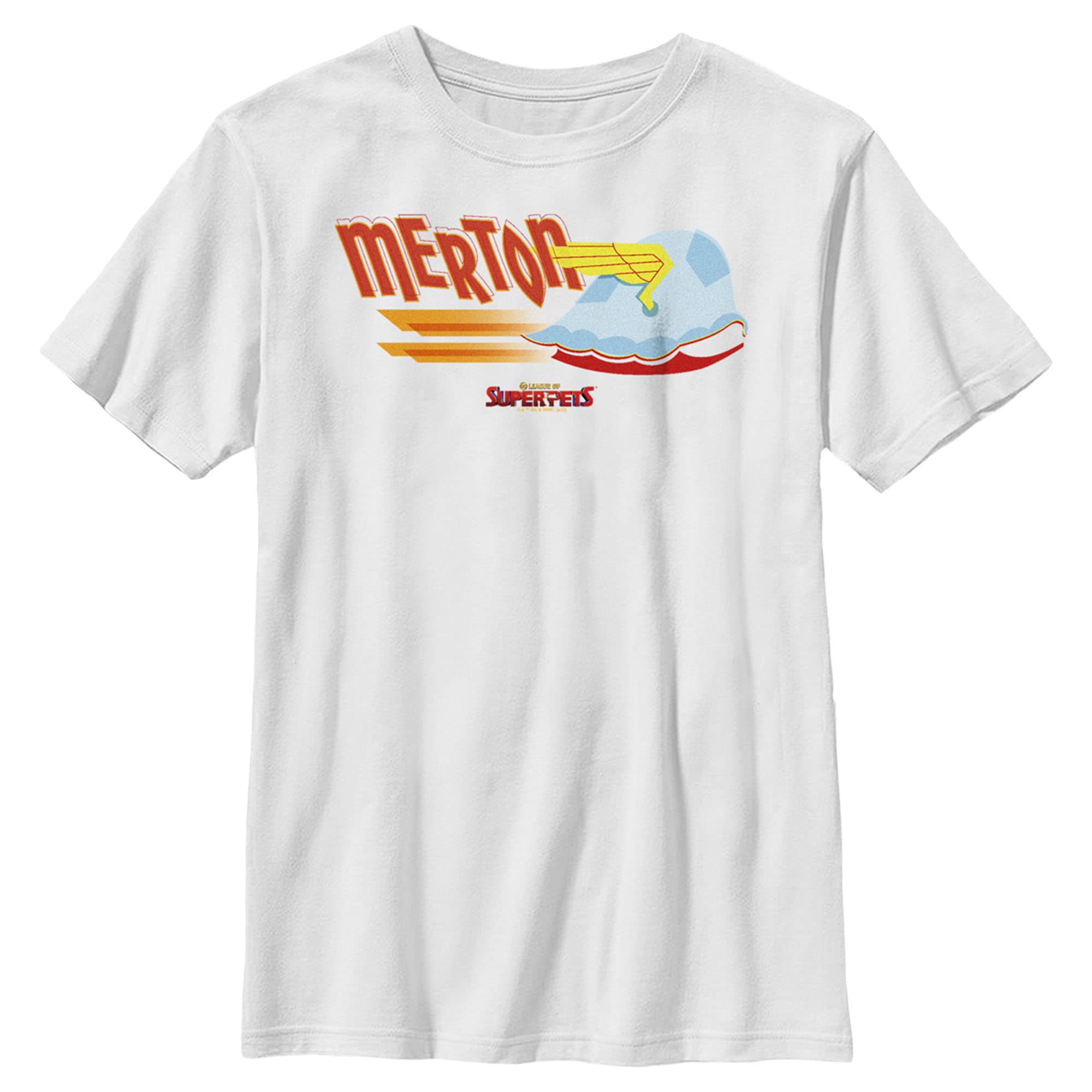 DC League of Super-Pets Merton Wing Shell Graphic T-Shirt for Boys - Superhero Costume & Casual Wear - Perfect for Cosplay, Birthday Parties & Everyday Play